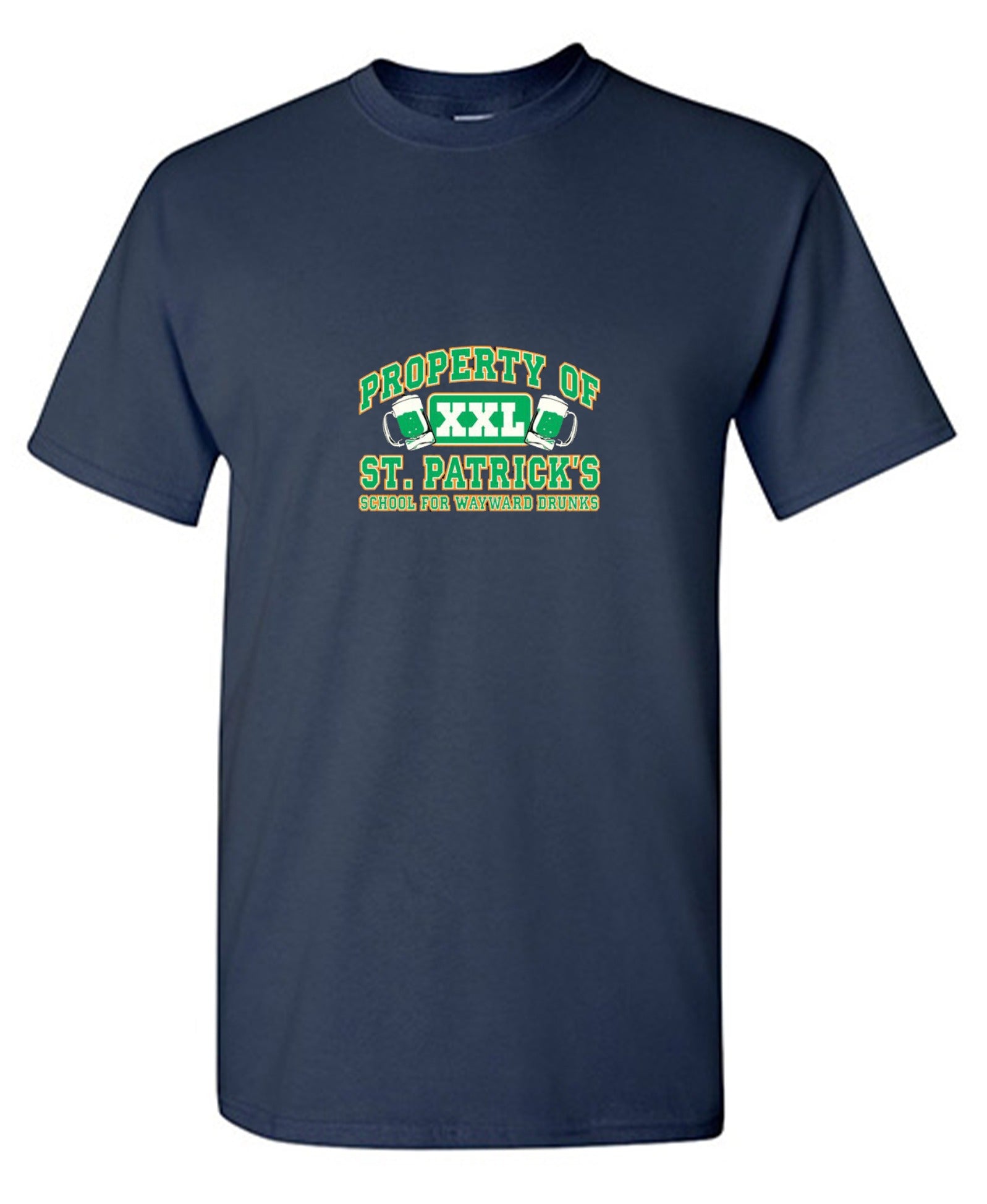 Funny T-Shirts design "Property Of St. Patrick's School For Wayward Drunks - Ring Spun Tee"