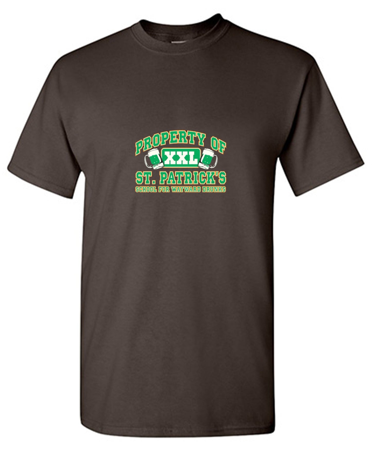 Funny T-Shirts design "Property Of St. Patrick's School For Wayward Drunks - Ring Spun Tee"
