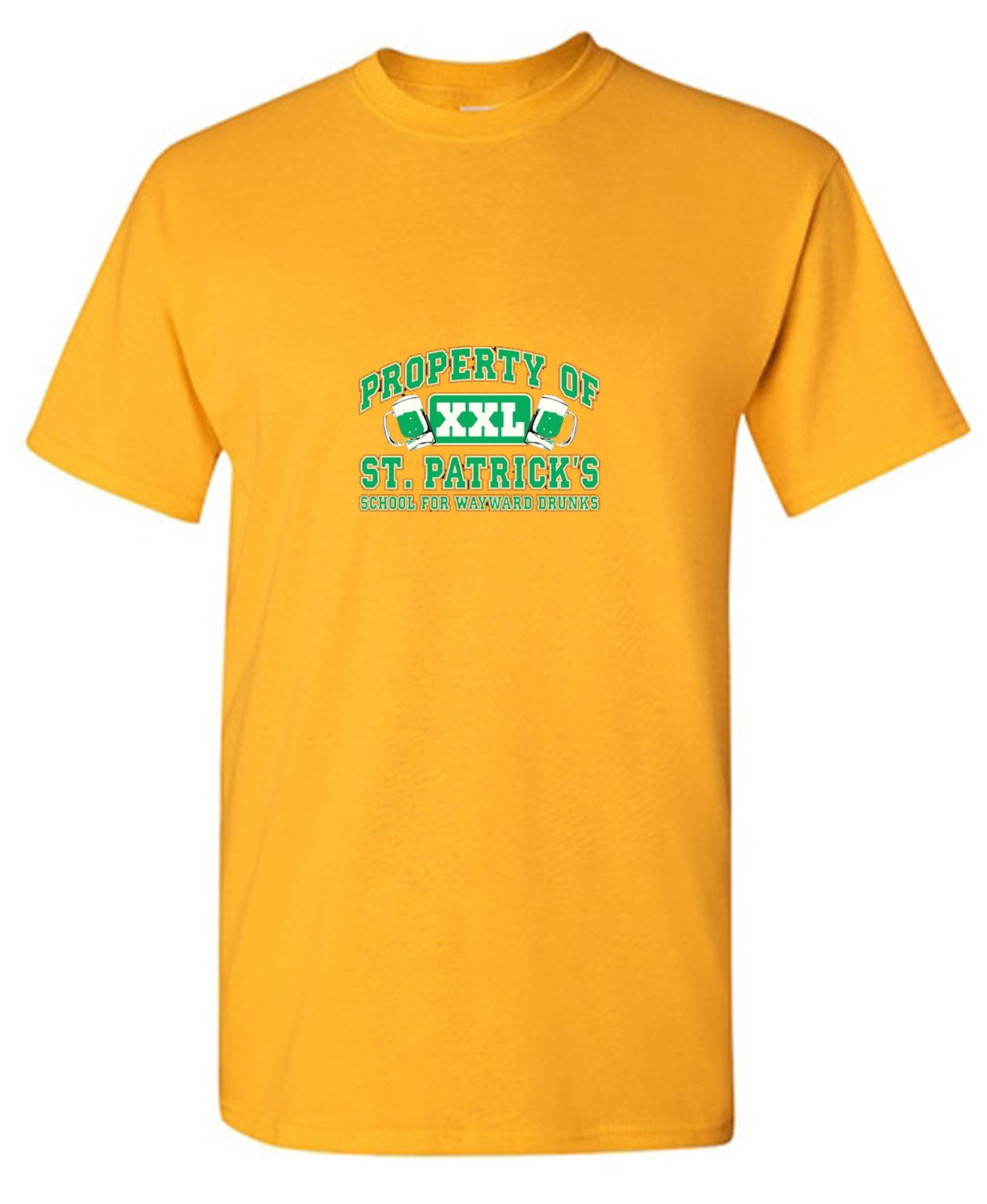 Funny T-Shirts design "Property Of St. Patrick's School For Wayward Drunks - Ring Spun Tee"