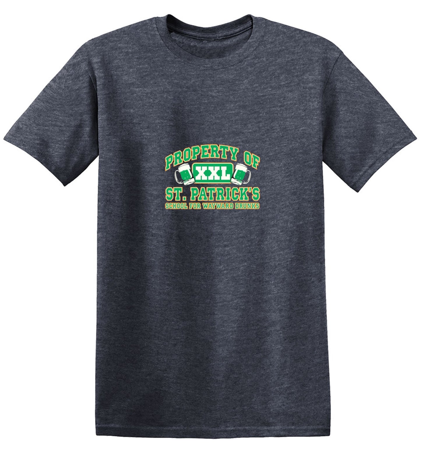 Funny T-Shirts design "Property Of St. Patrick's School For Wayward Drunks - Ring Spun Tee"