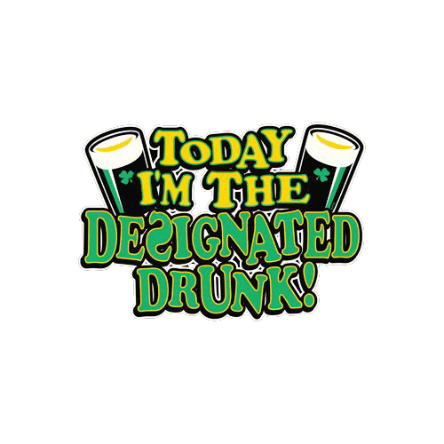 Funny T-Shirts design "Today I'm The Designated Drunk"