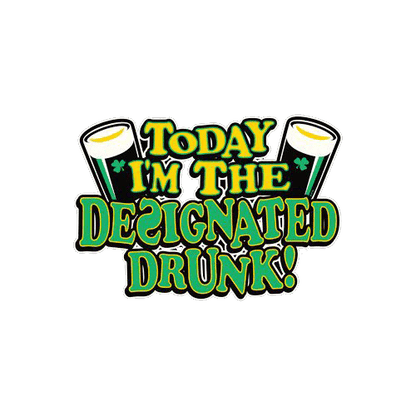 Funny T-Shirts design "Today I'm The Designated Drunk"