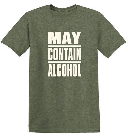 Funny T-Shirts design "May Contain Alcohol"