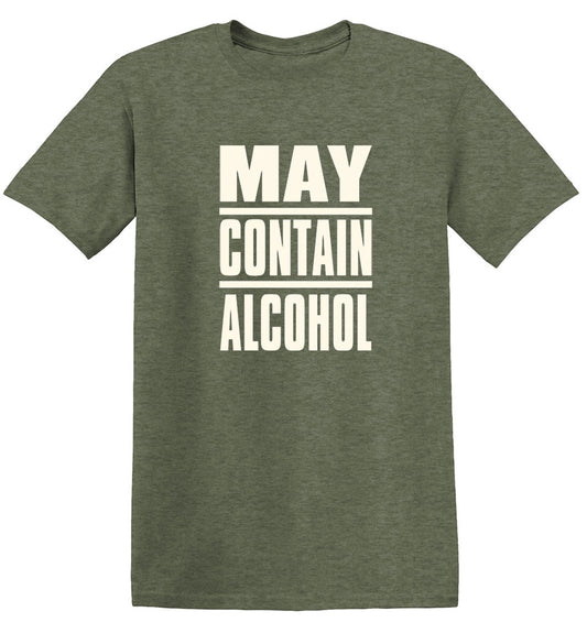 Funny T-Shirts design "May Contain Alcohol"