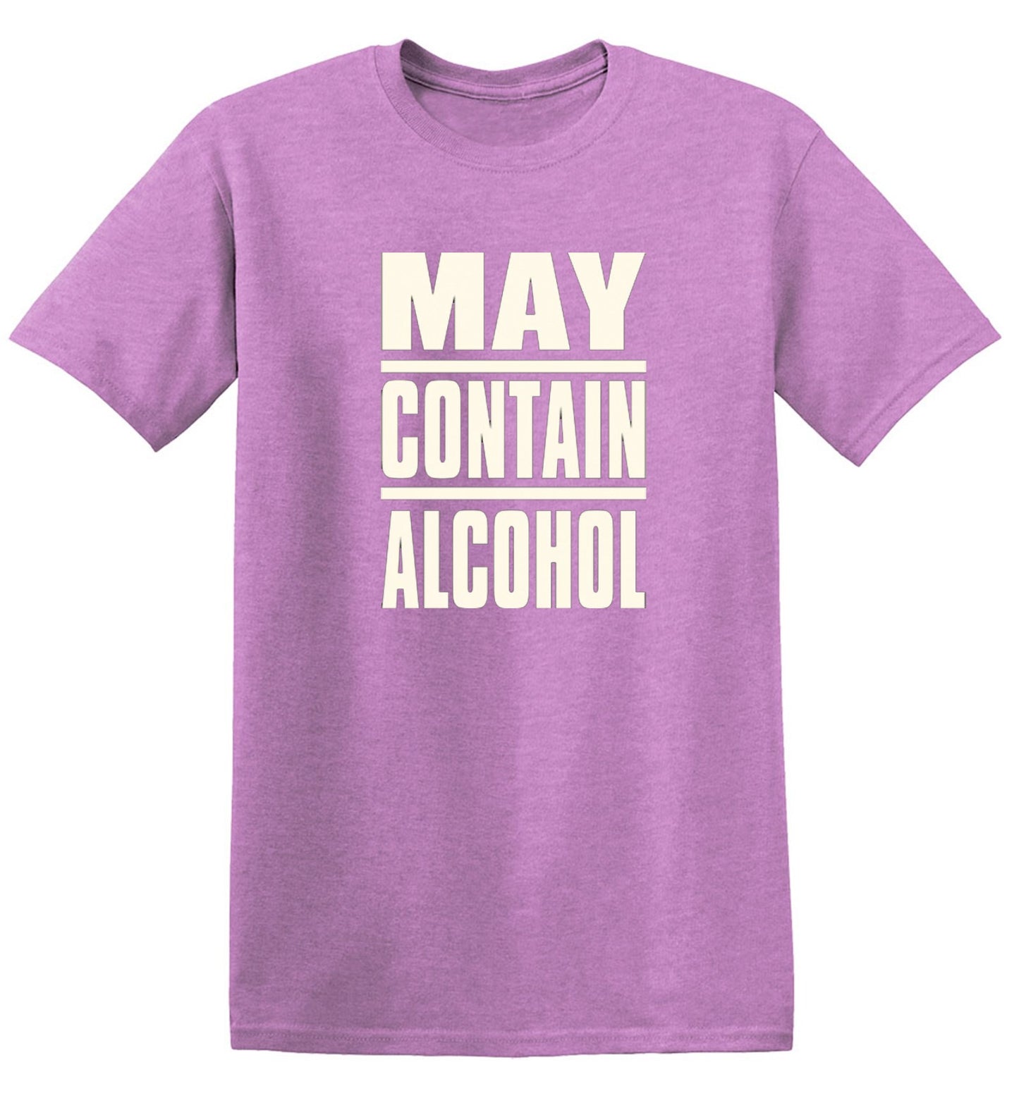 Funny T-Shirts design "May Contain Alcohol - Ring Spun Tee"