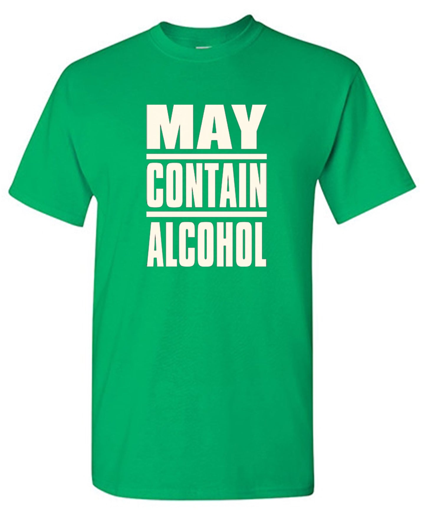 Funny T-Shirts design "May Contain Alcohol - Tall Tee"