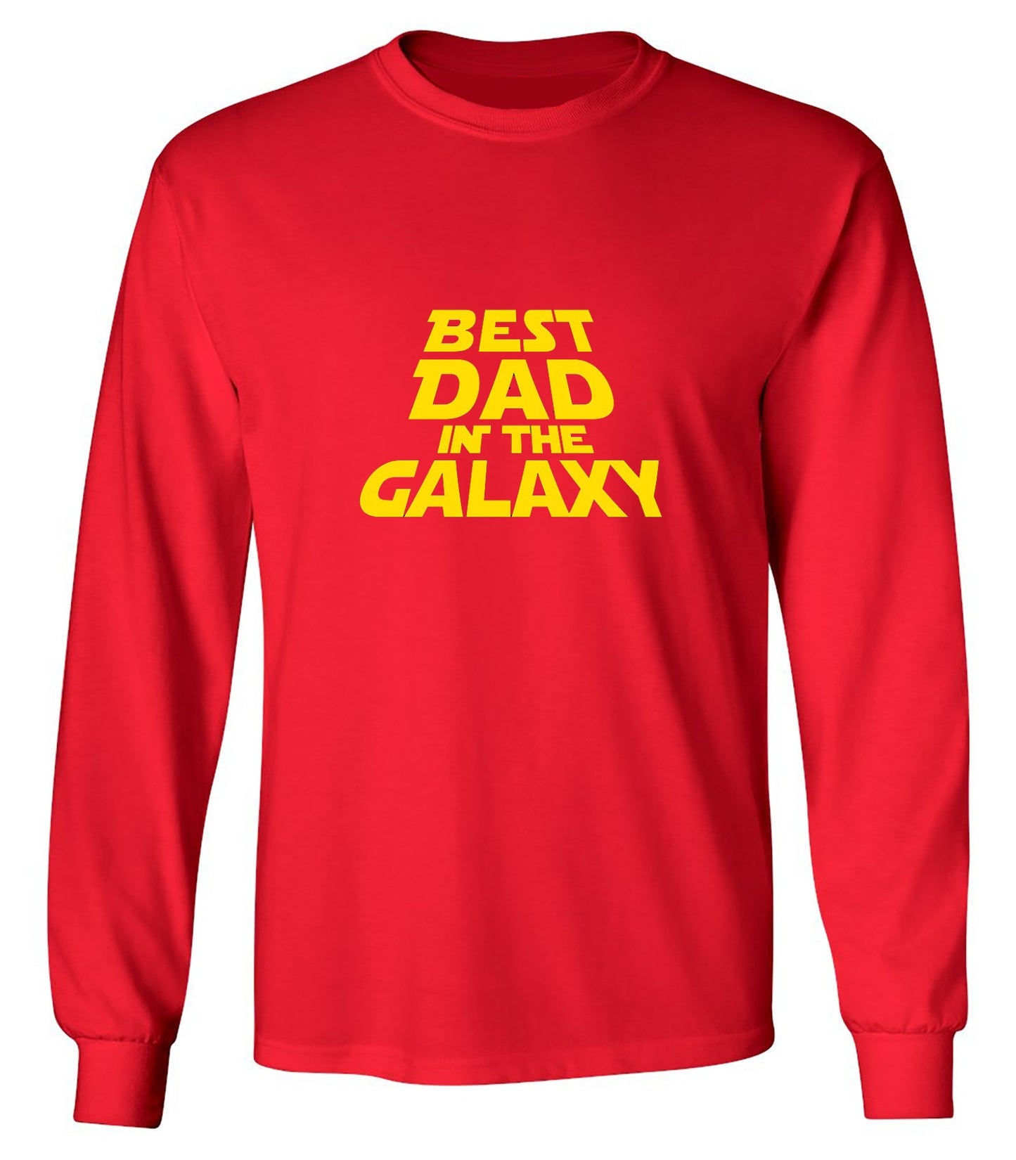 Funny T-Shirts design "Best Dad In The Galaxy T-Shirt - Long Sleeve"