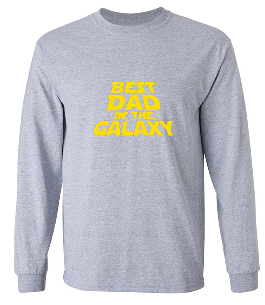 Funny T-Shirts design "Best Dad In The Galaxy T-Shirt - Long Sleeve"