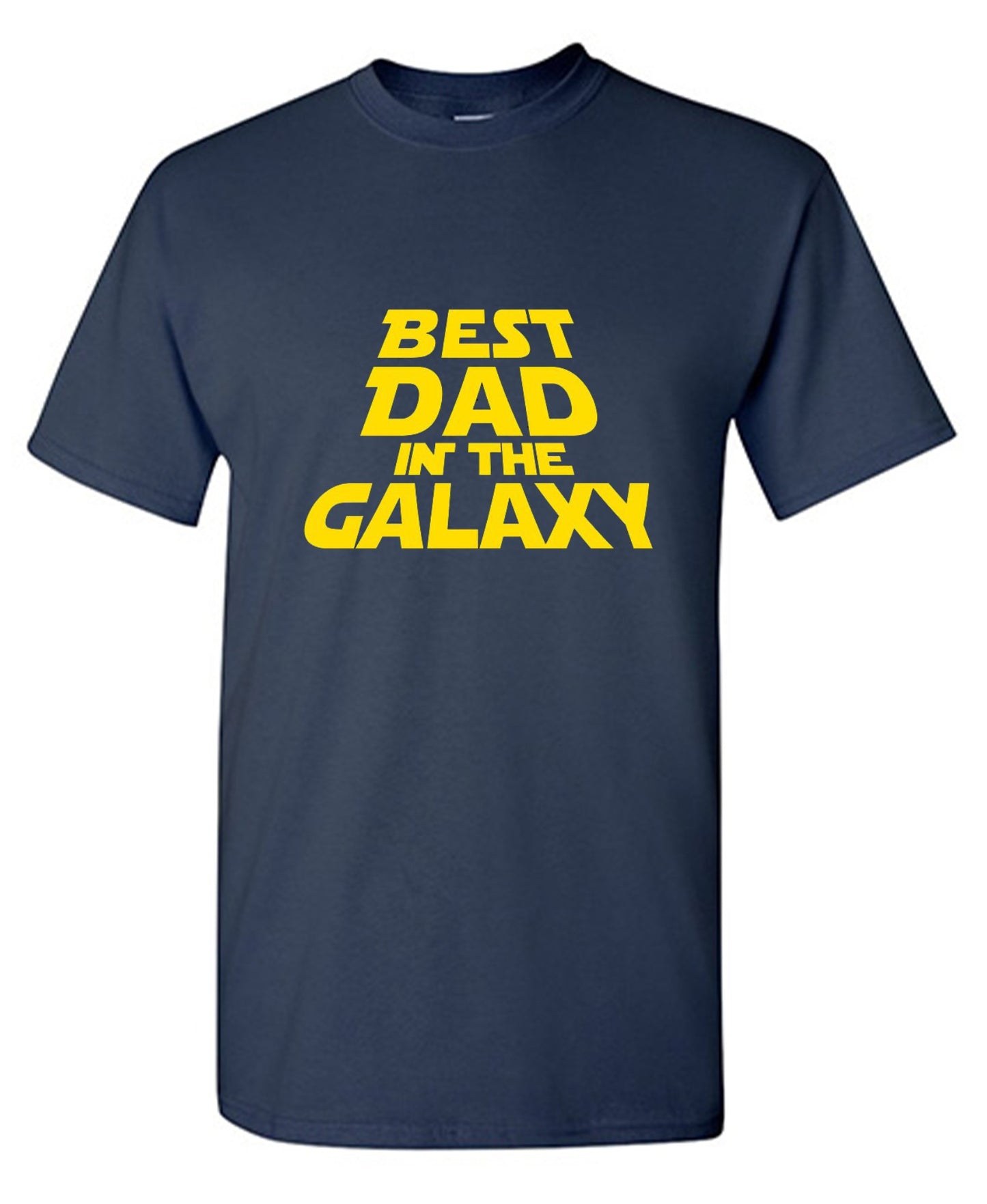 Funny T-Shirts design "Best Dad In The Galaxy T-Shirt - Ring Spun Tee"