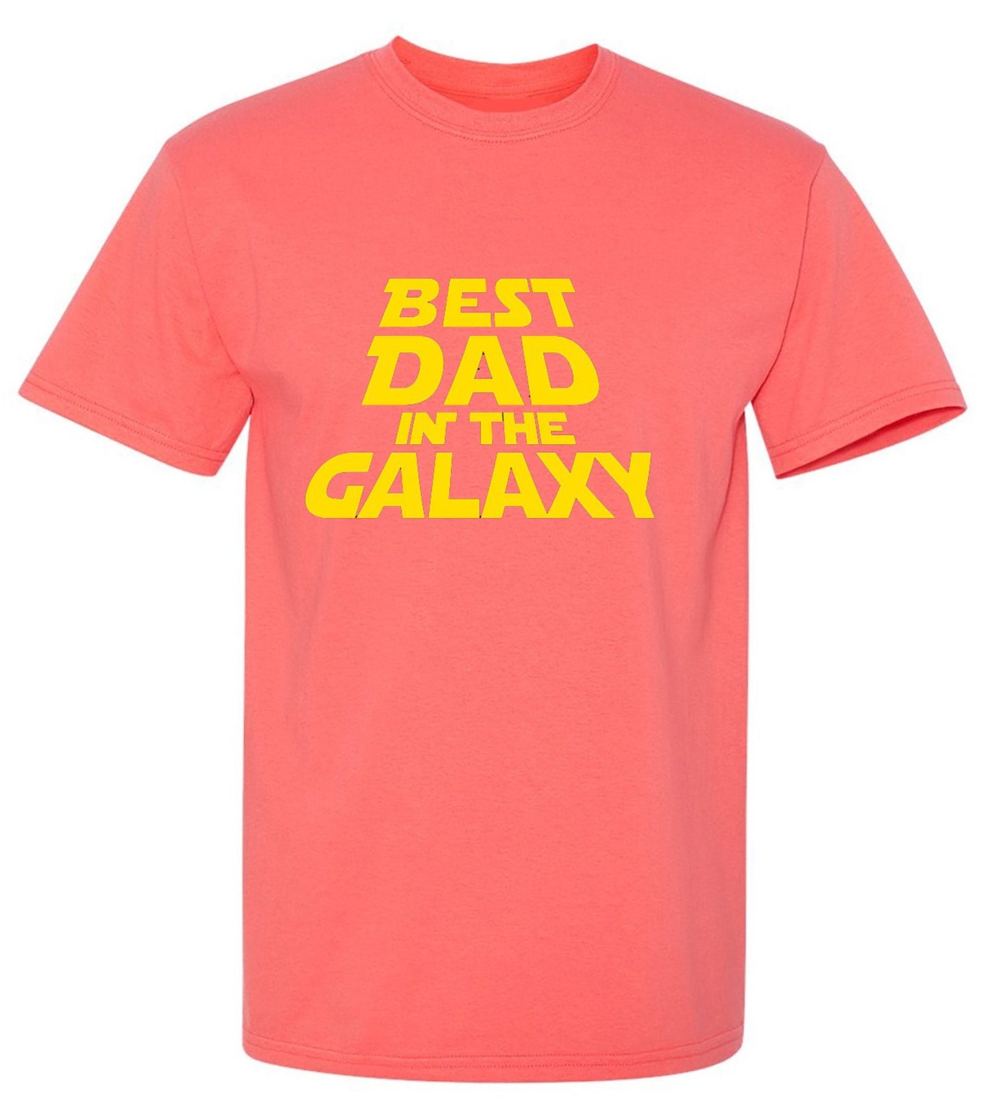 Funny T-Shirts design "Best Dad In The Galaxy T-Shirt - Ring Spun Tee"