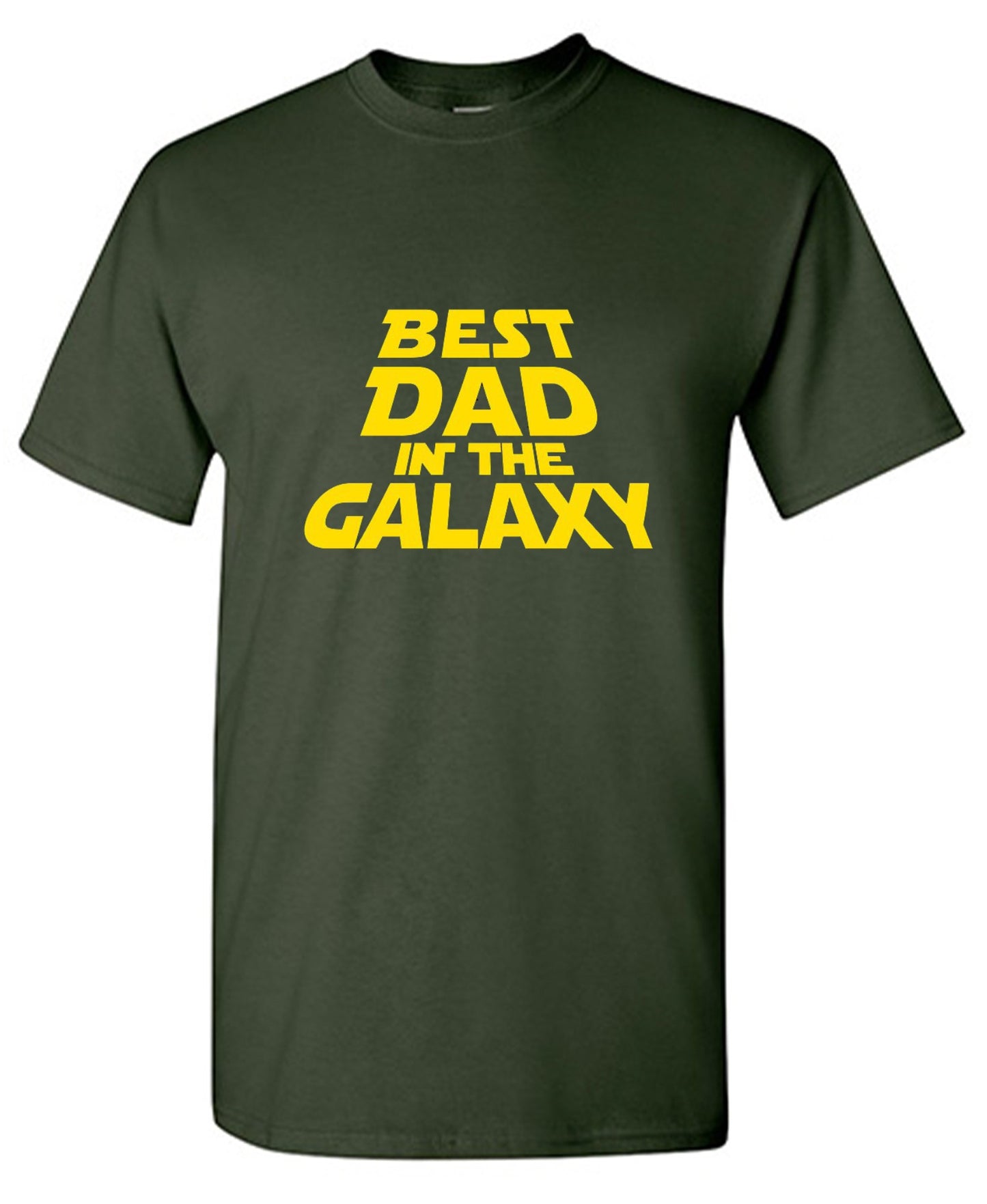 Funny T-Shirts design "Best Dad In The Galaxy T-Shirt - Ring Spun Tee"