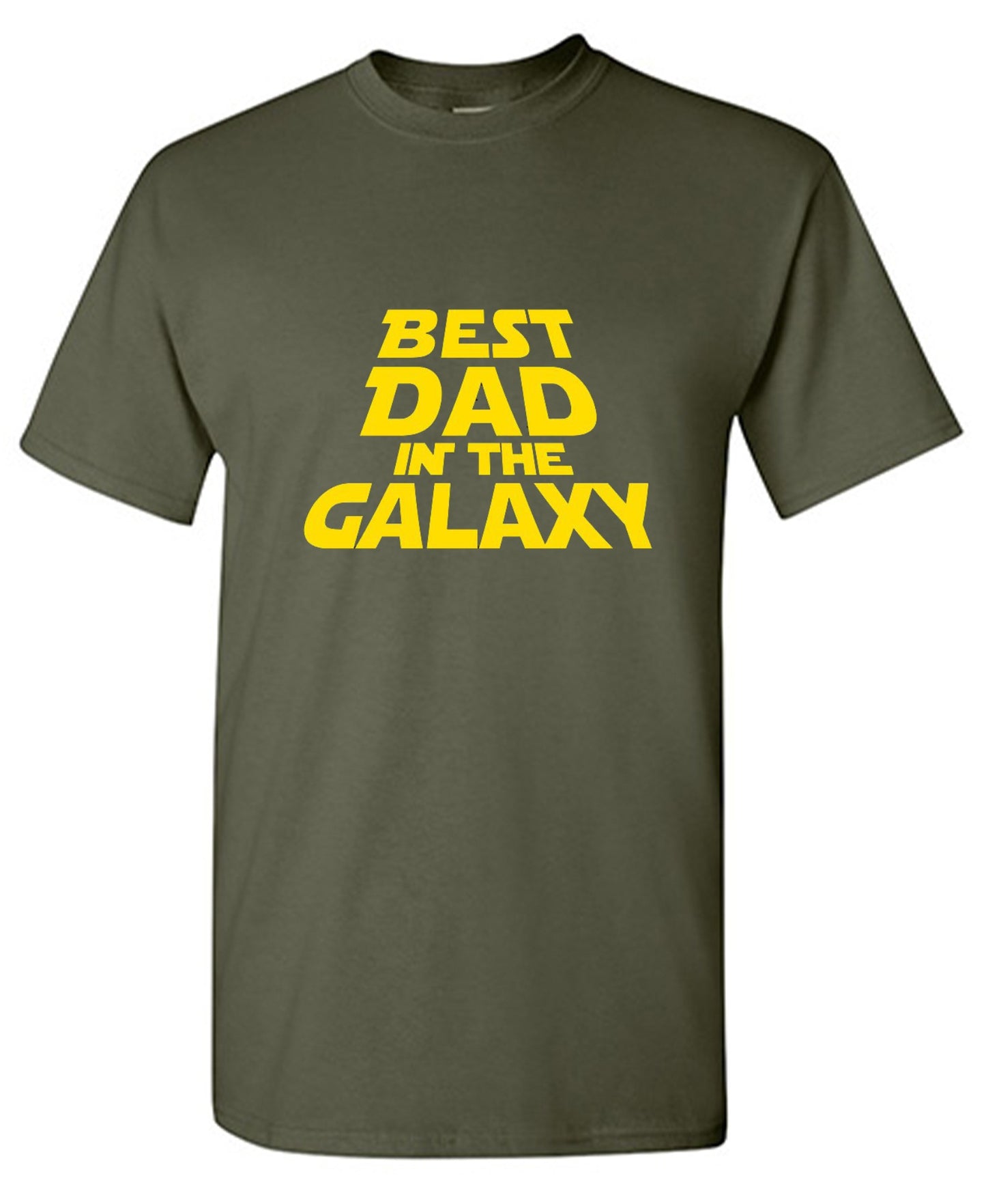 Funny T-Shirts design "Best Dad In The Galaxy T-Shirt - Ring Spun Tee"
