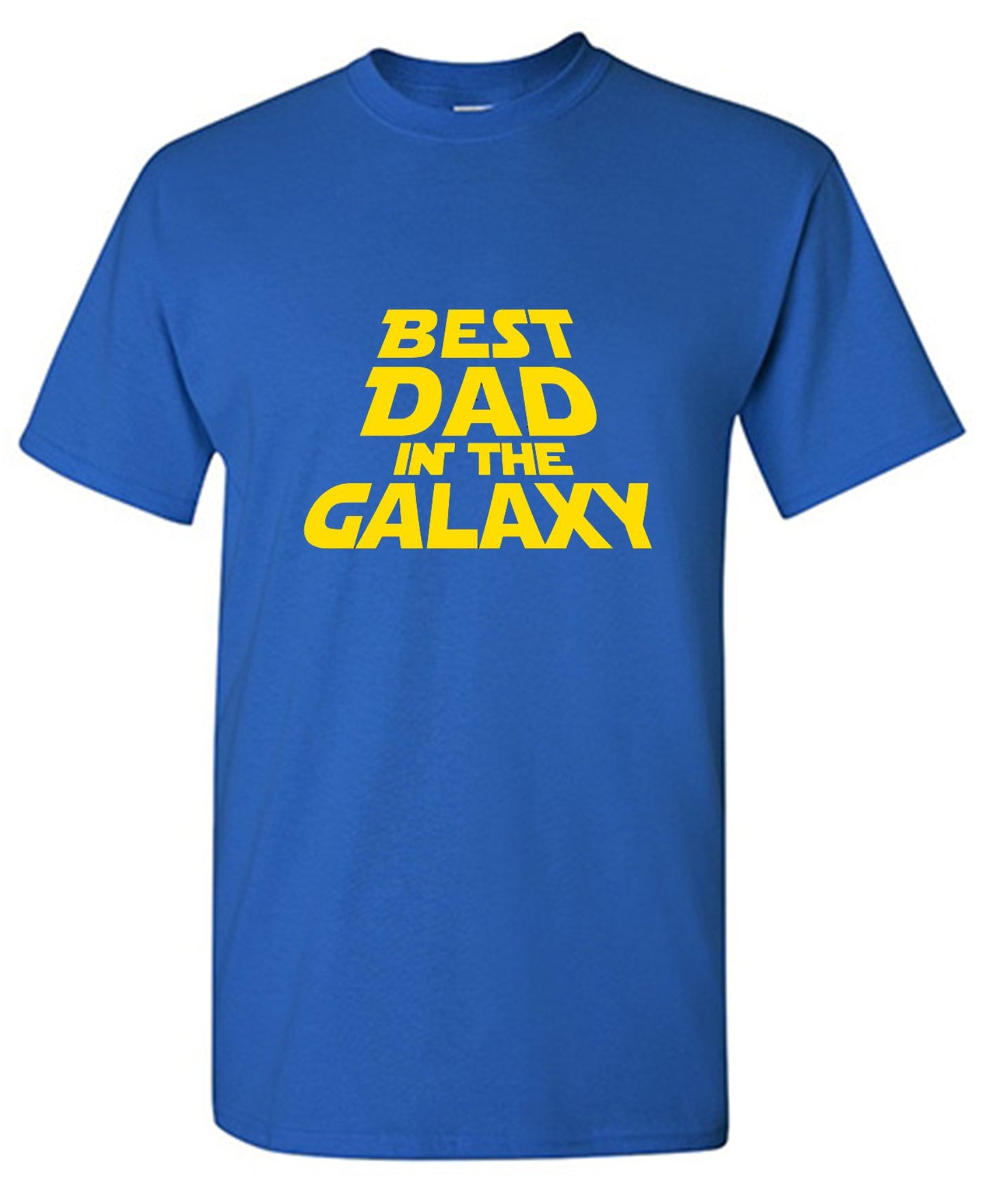 Funny T-Shirts design "Best Dad In The Galaxy T-Shirt - Ring Spun Tee"