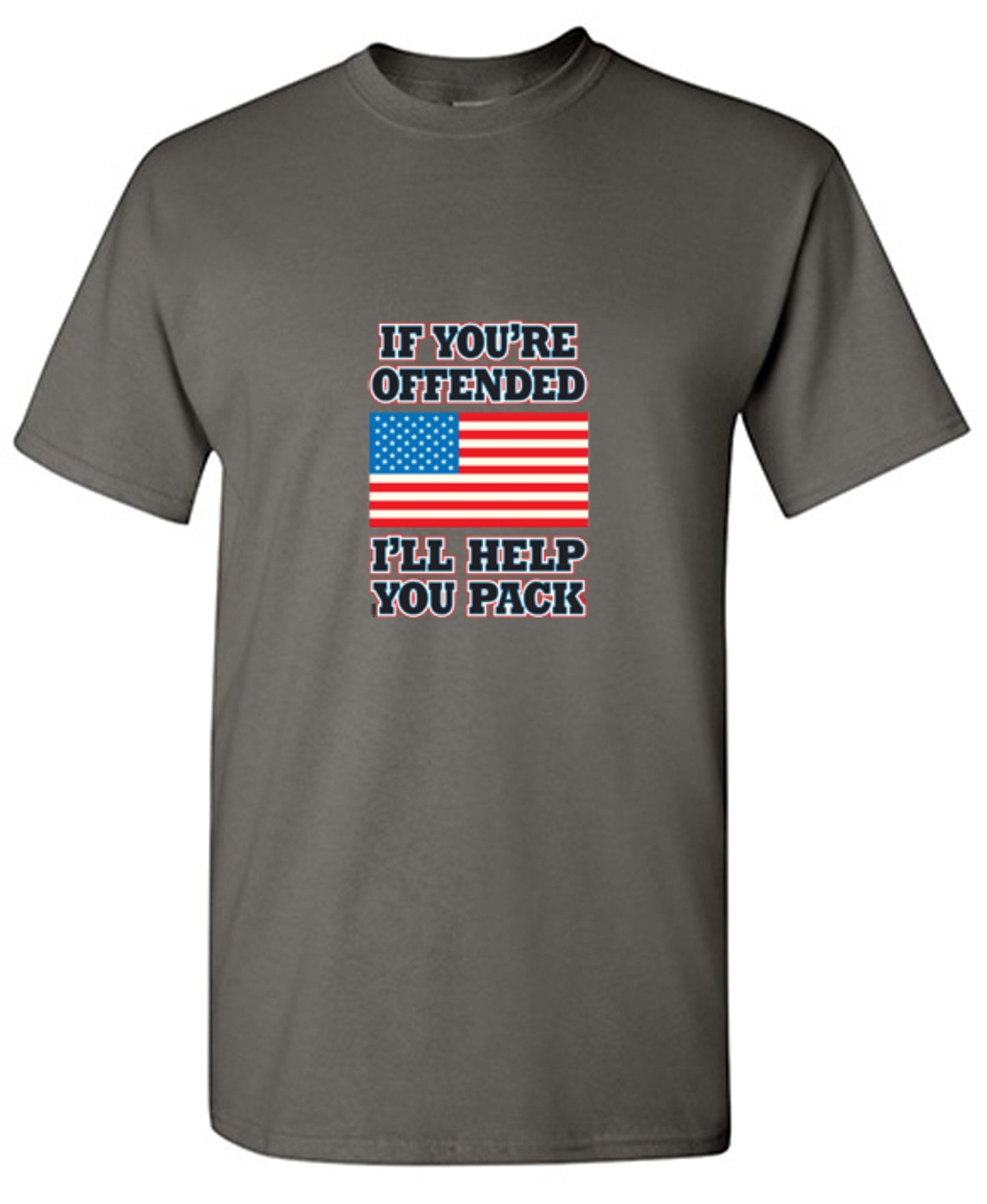Funny T-Shirts design "If You're Offended I'll Help You Pack - Tall Tee"