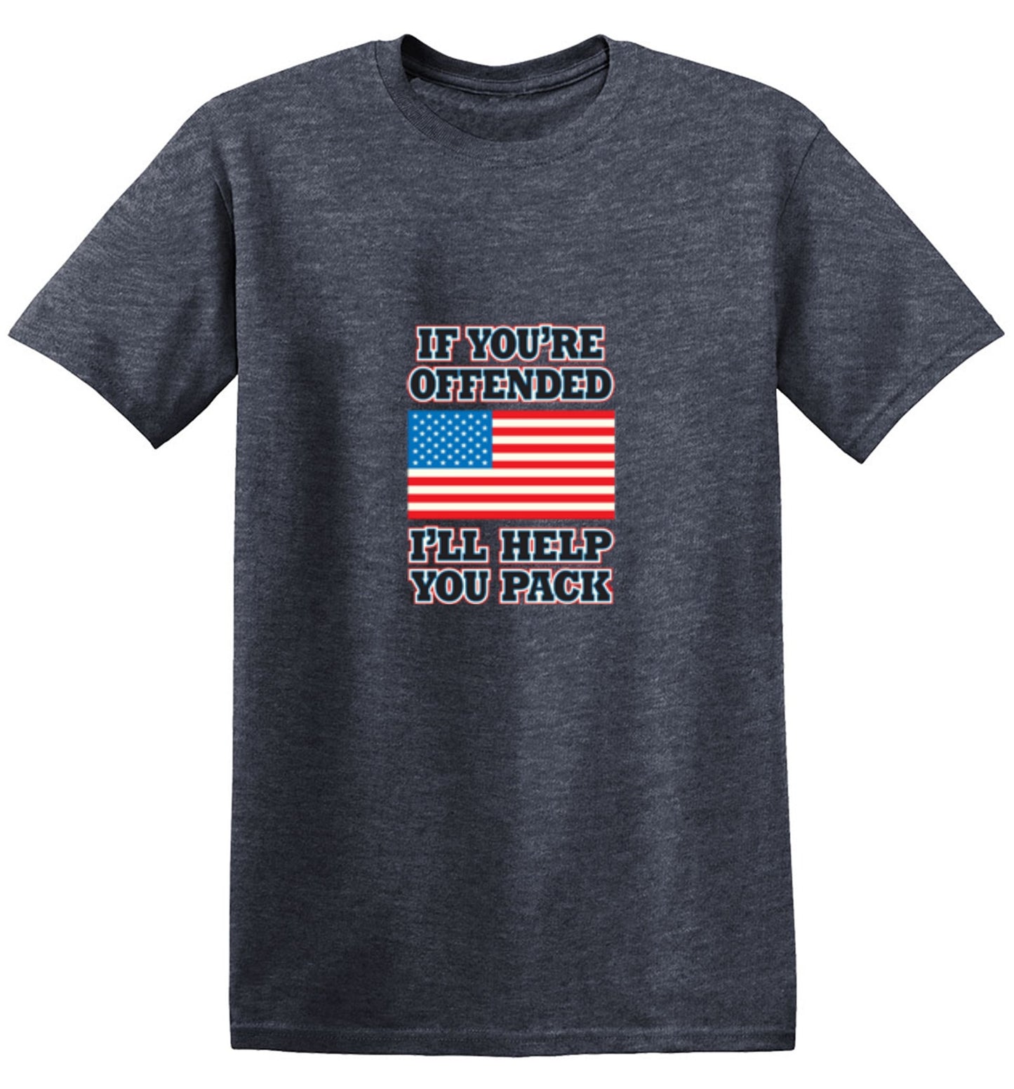 Funny T-Shirts design "If You're Offended I'll Help You Pack - Tall Tee"