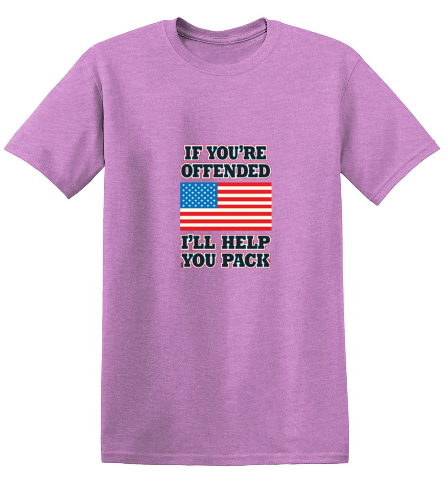 Funny T-Shirts design "If You're Offended I'll Help You Pack - Tall Tee"
