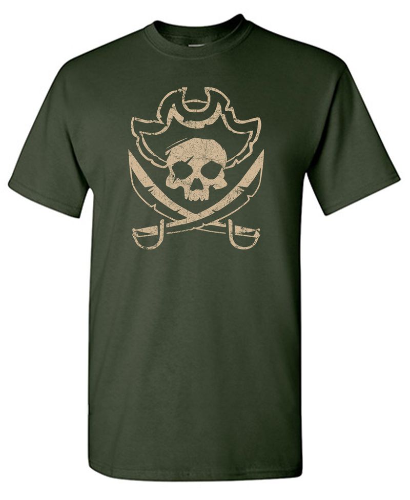Skull with Scar Pirate t-shirt