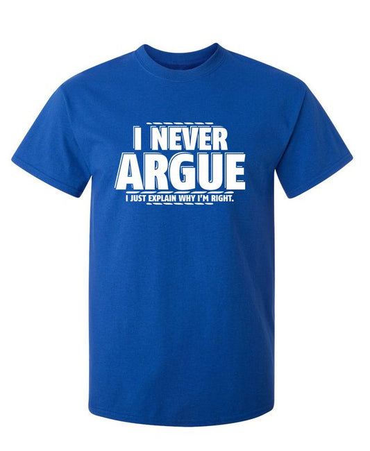 I Never Argue I Just Explain Why I'm Right