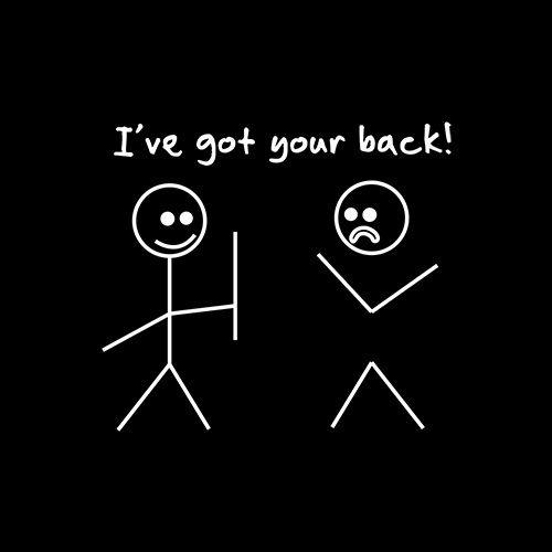 Funny T-Shirts design "I Got Your Back! T-Shirt"