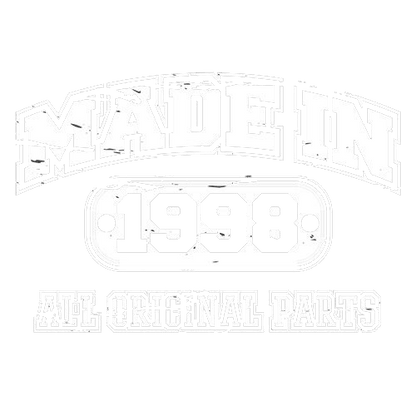 Funny T-Shirts design "Made In 1998 All Original Parts"