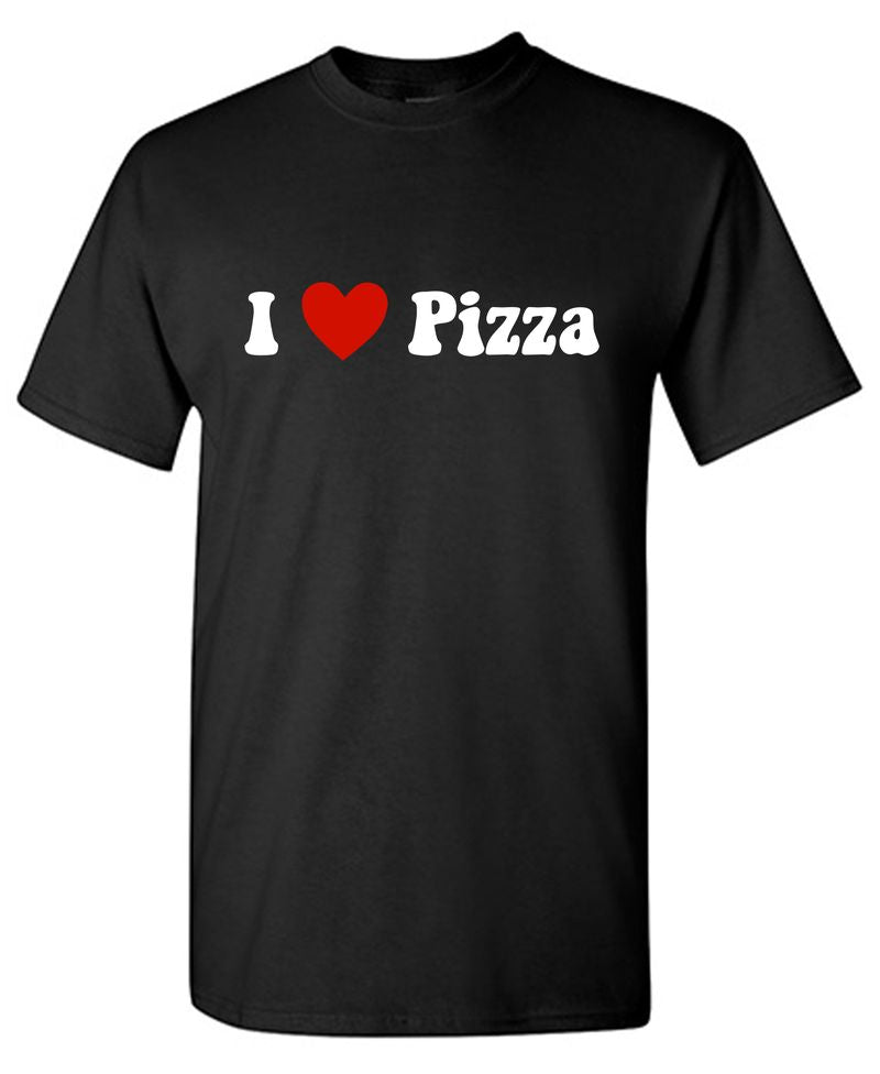 Funny T-Shirts design "I Love Pizza T-Shirt"
