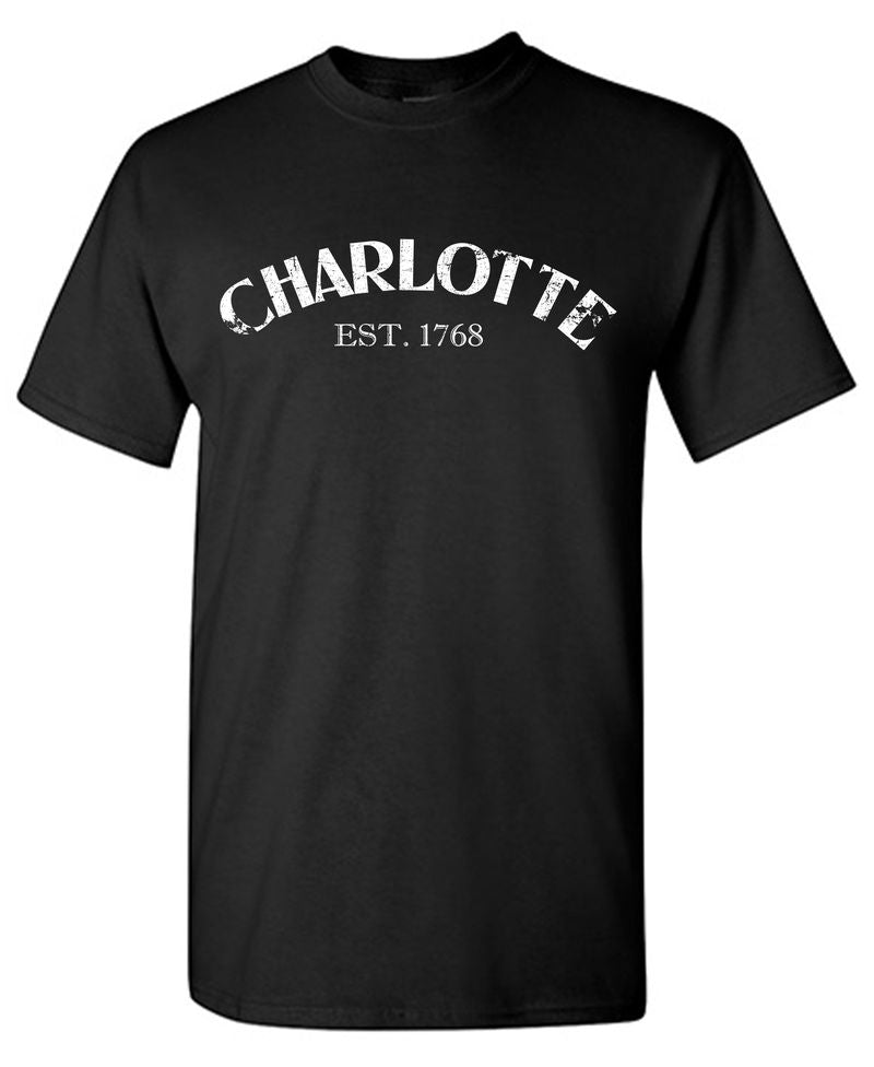 Funny T-Shirts design "Charlotte Est. 1768 T-Shirt"
