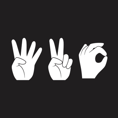 Funny T-Shirts design "420 Hand Gestures"