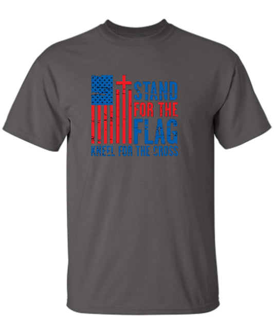 Stand For The Flag Kneel For The Cross - Funny T Shirts & Graphic Tees