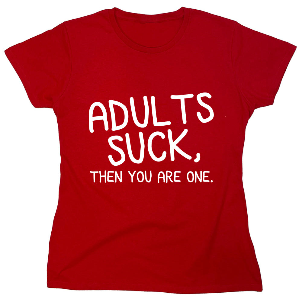 Funny T-Shirts design "PS_0081_ADULTS_SUCK"