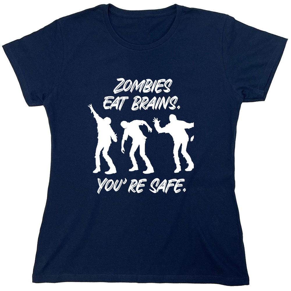 Funny T-Shirts design "PS_0141_ZOMBIES_SAFE"