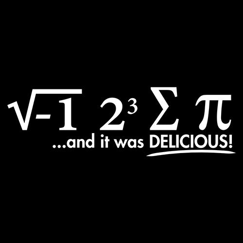 Funny T-Shirts design "I Ate Some Pi ...And It Was Delicious!"