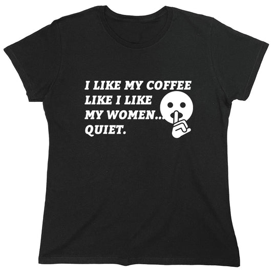 Funny T-Shirts design "PS_0431_COFFEE_QUIET"