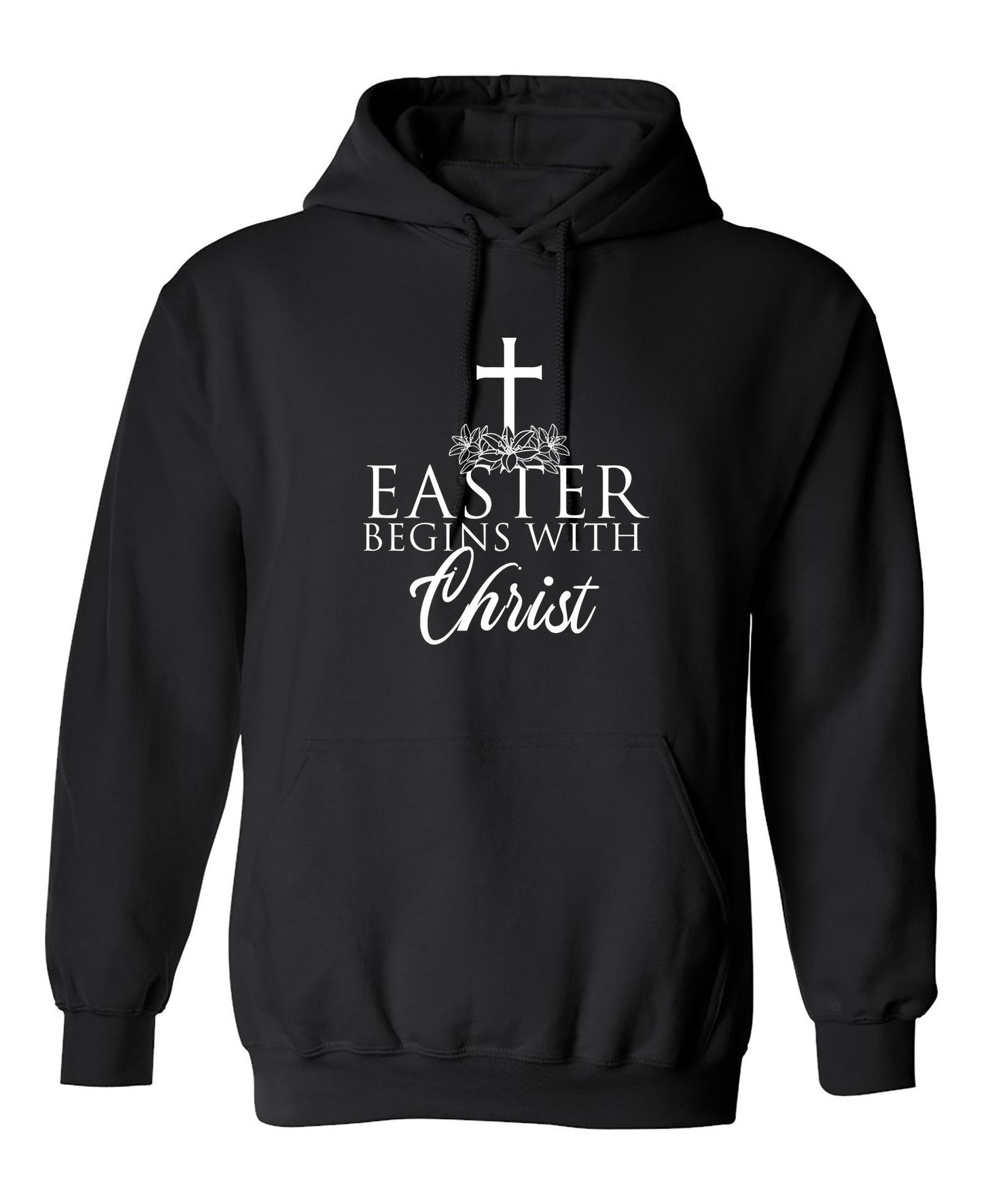 Funny T-Shirts design "Easter Begins With Christ"
