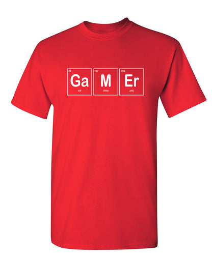 Funny T-Shirts design "24 07 365 GAMER Eat Sleep Play"