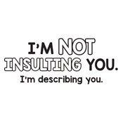 I'm Not Insulting You I'm Describing You