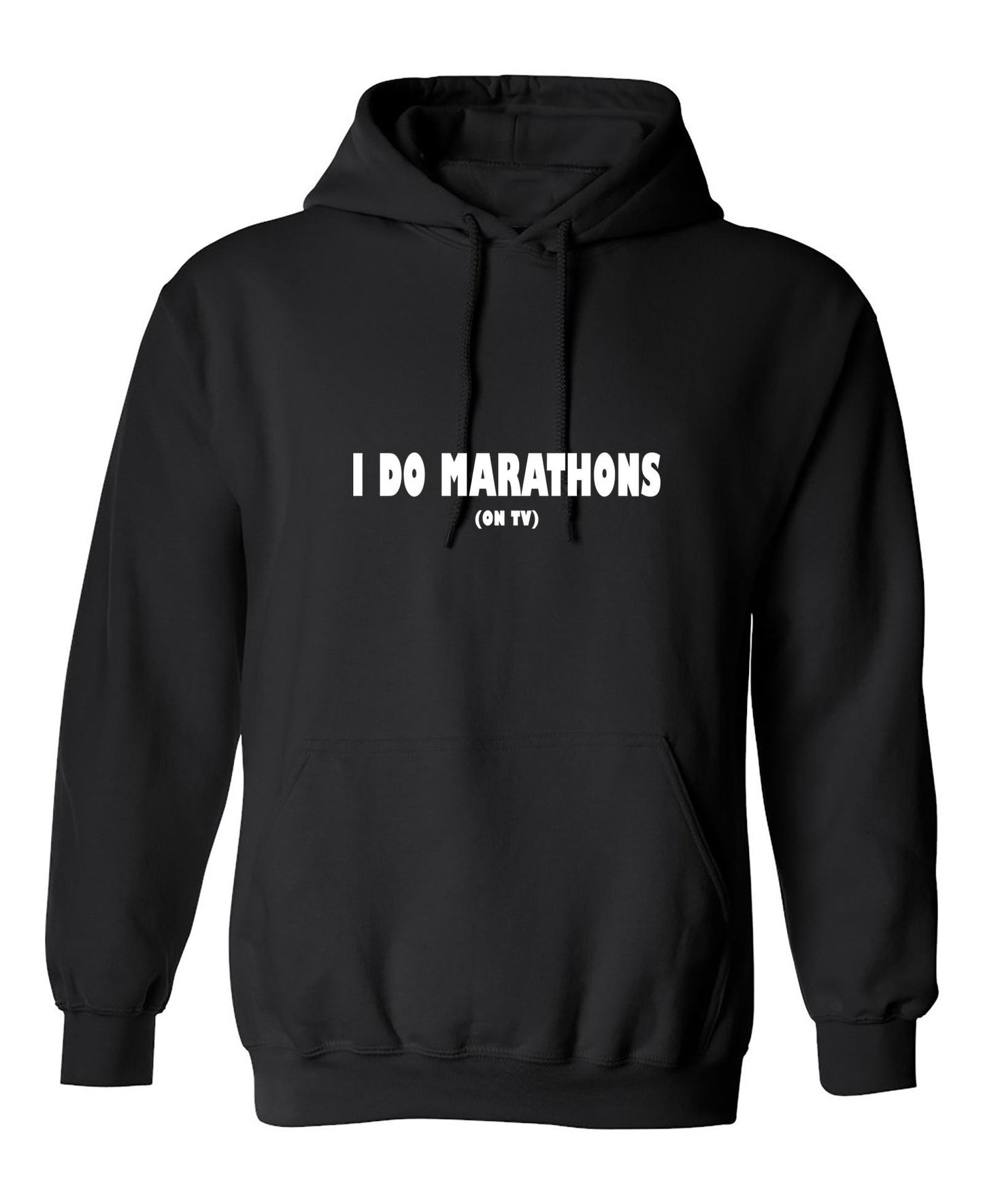 Funny T-Shirts design "I Do Marathons On TV"