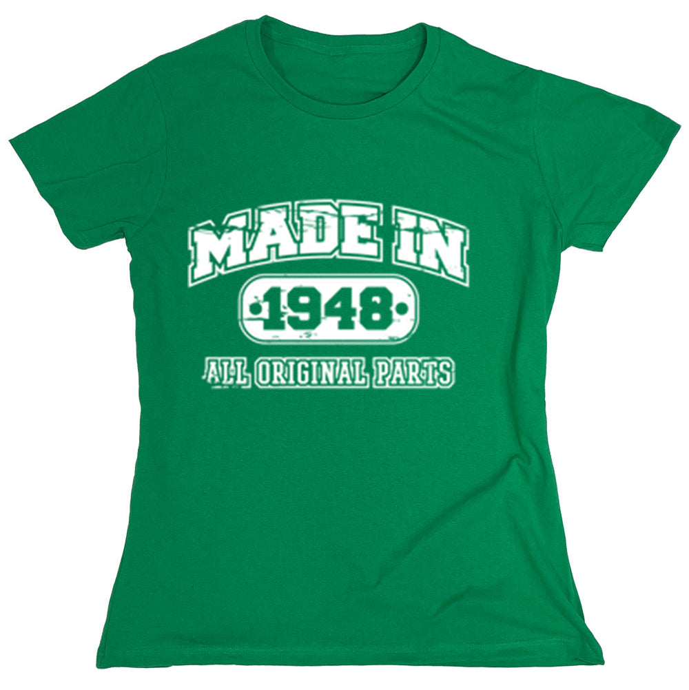 Funny T-Shirts design "Made In 1948 All Original Parts"