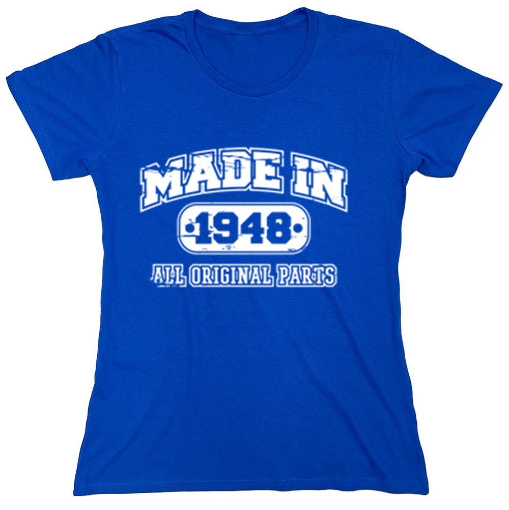 Funny T-Shirts design "Made In 1948 All Original Parts"