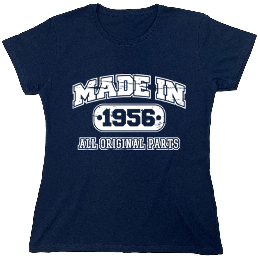 Funny T-Shirts design "Made In 1956 All Original Parts"