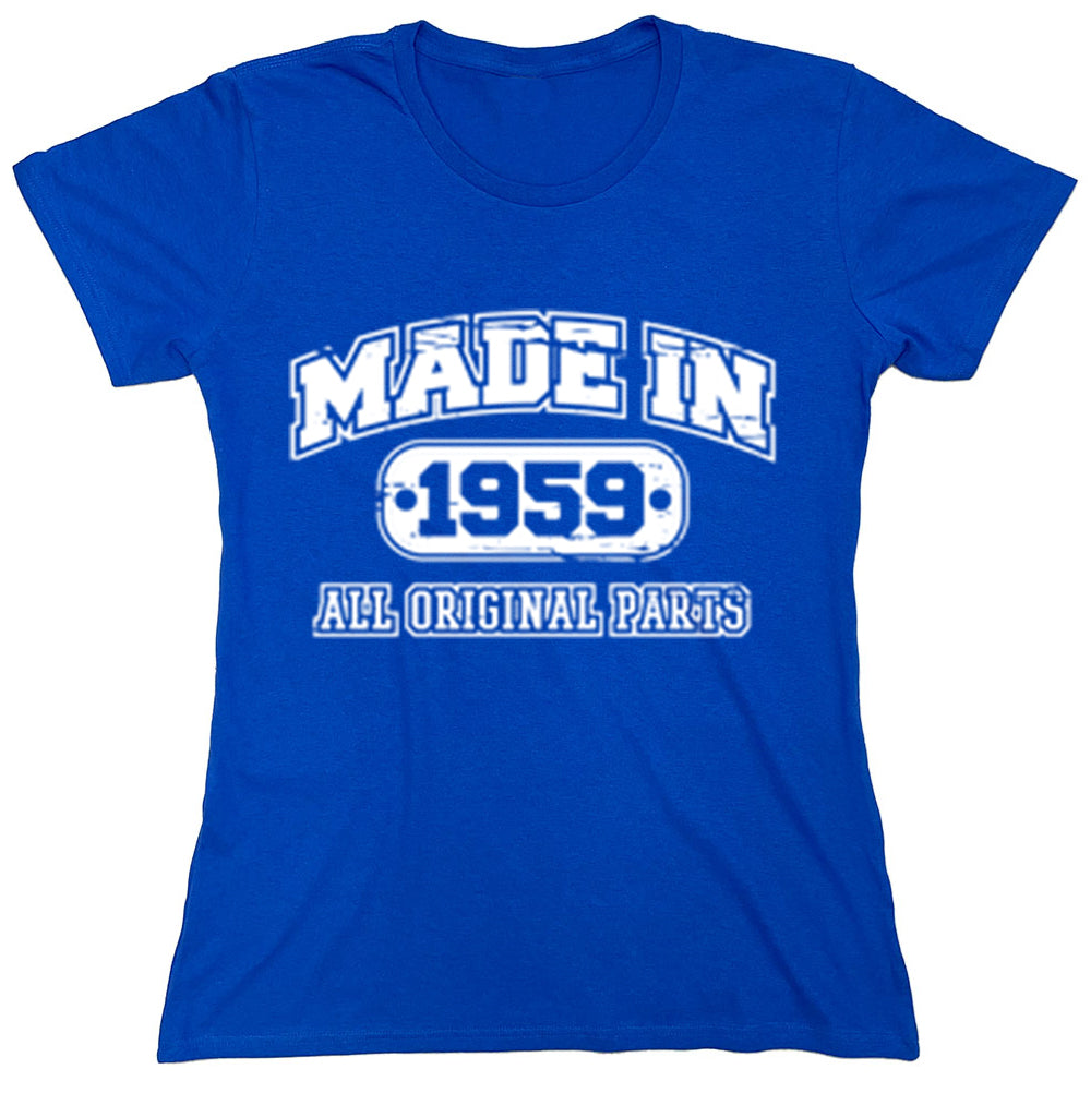 Funny T-Shirts design "Made In 1959 All Original Parts"