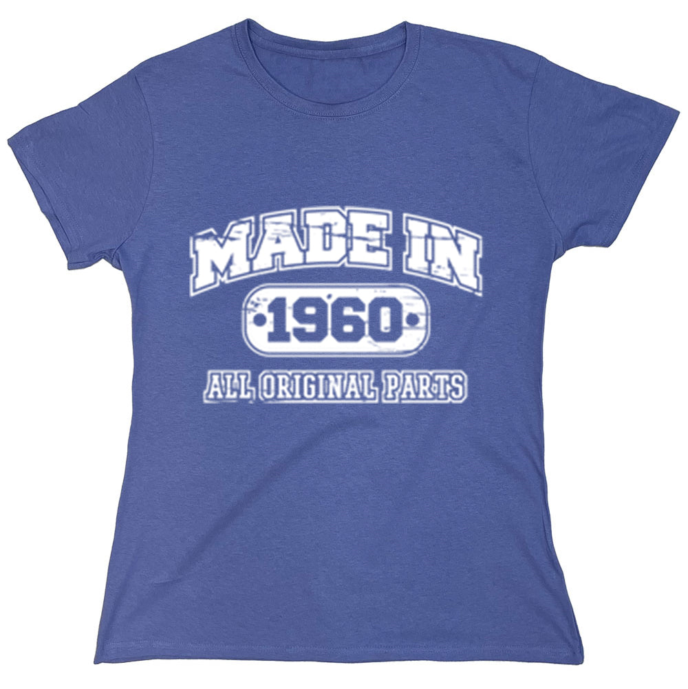 Funny T-Shirts design "Made In 1960 All Original Parts"