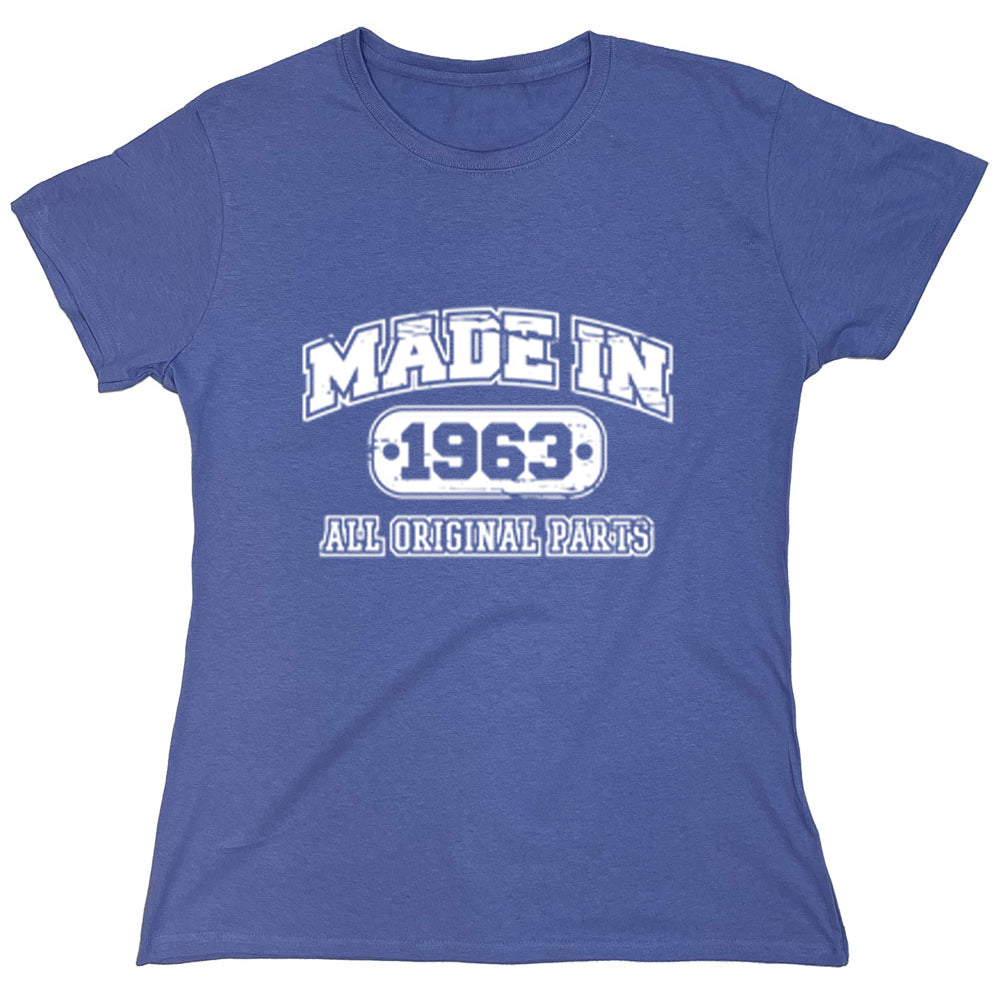 Funny T-Shirts design "Made In 1963 All Original Parts"