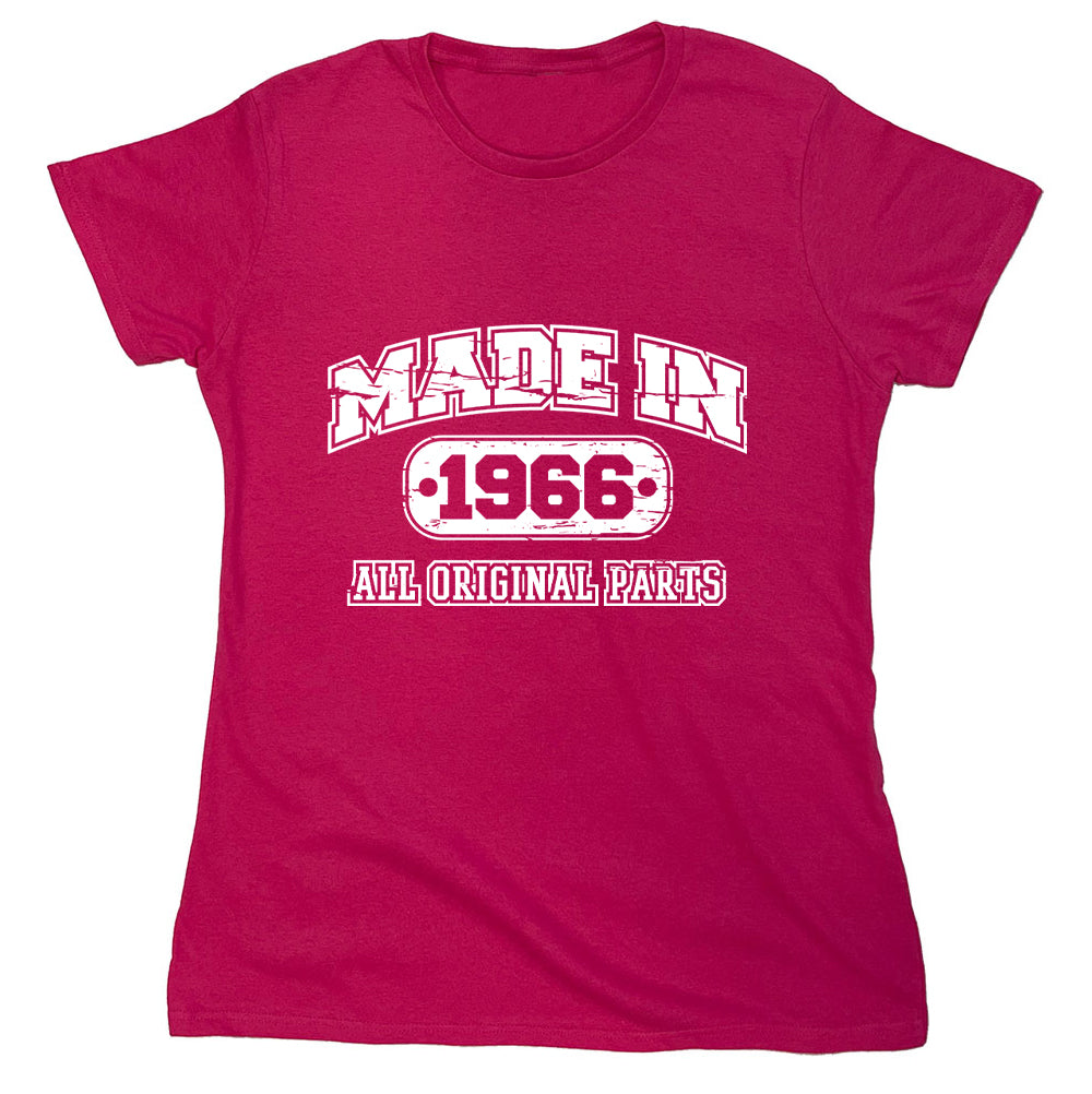 Funny T-Shirts design "Made In 1966 All Original Parts"
