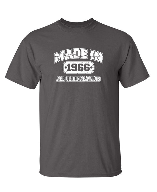 Funny T-Shirts design "Made in 1966 All Original Parts"