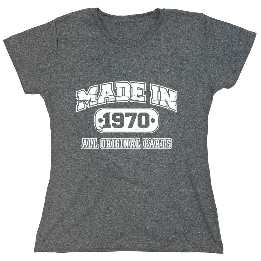 Funny T-Shirts design "Made In 1970 All Original Parts"