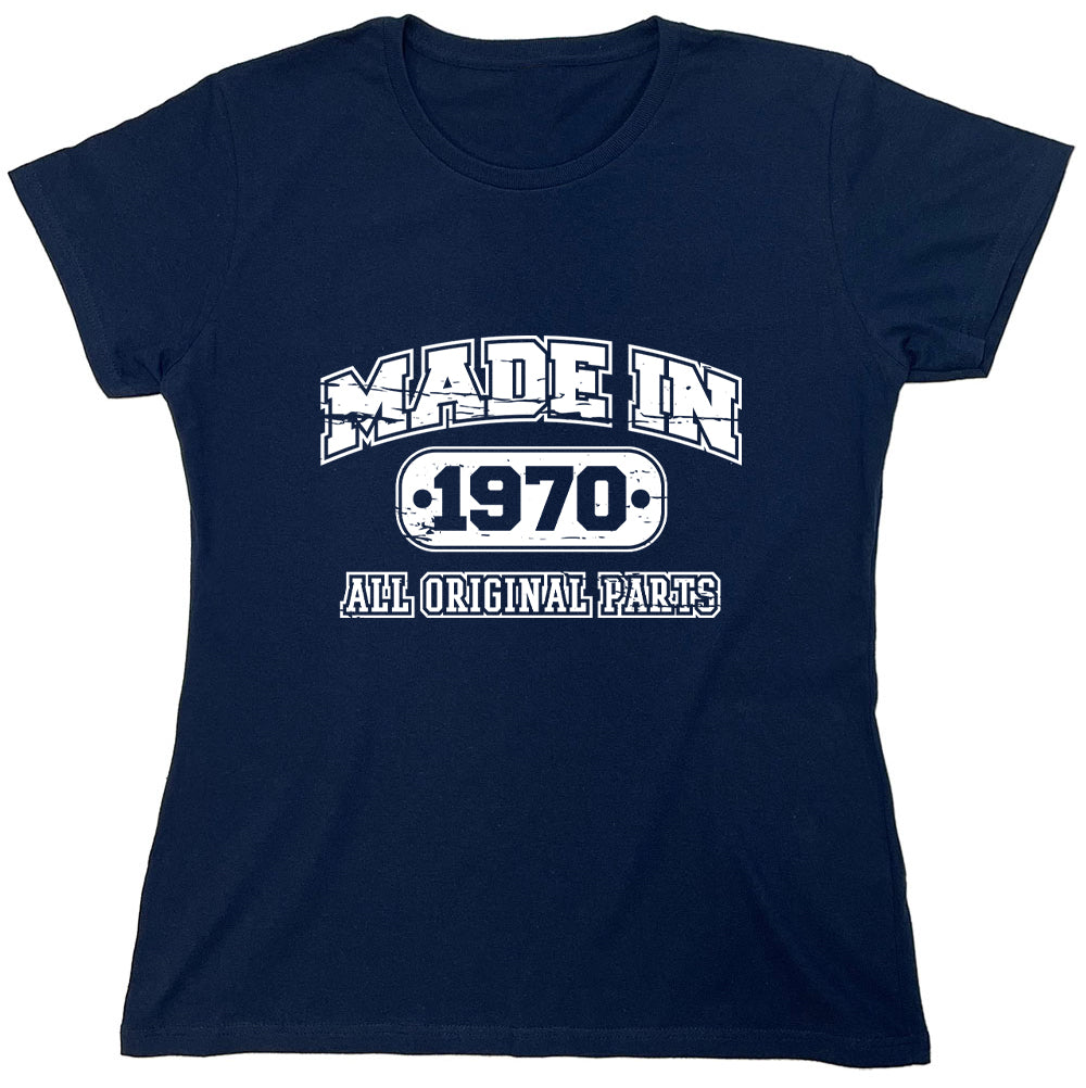 Funny T-Shirts design "Made In 1970 All Original Parts"