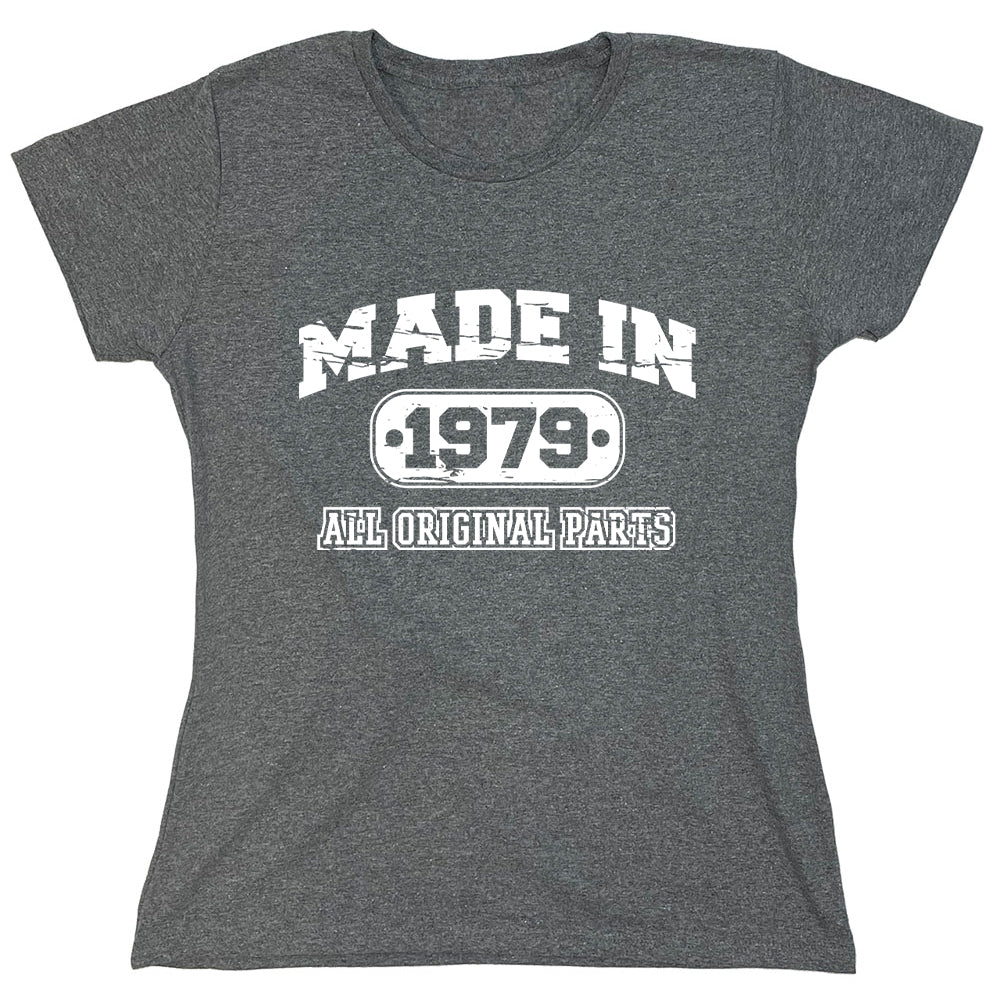 Funny T-Shirts design "Made In 1979 All Original Parts"
