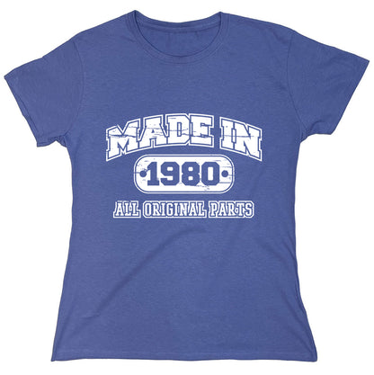 Funny T-Shirts design "Made In 1980 All Original Parts"
