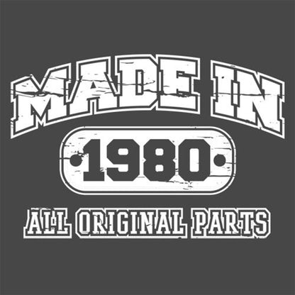 Made in 1980 All Original Parts - Roadkill T Shirts