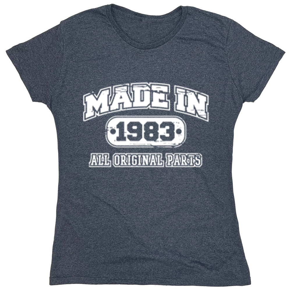 Funny T-Shirts design "Made In 1983 All original Parts"